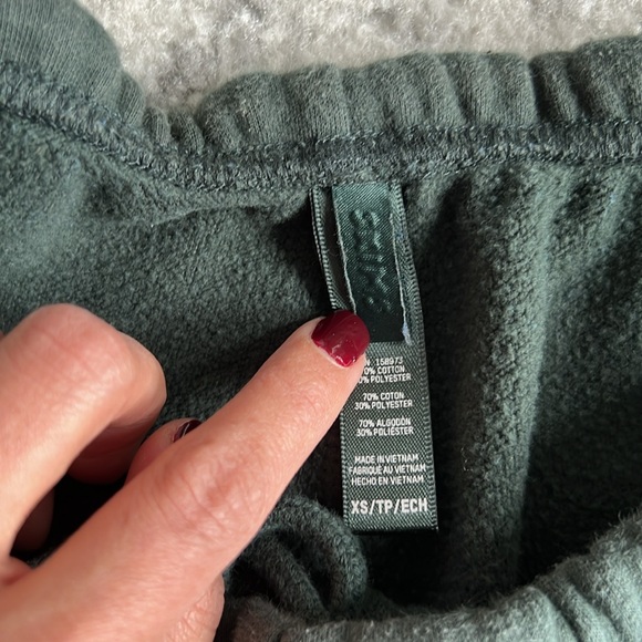 (NWOT) SKIMS COTTON FLEECE CLASSIC HOODIE & JOGGER SET | SPRUCE - Picture 4 of 6